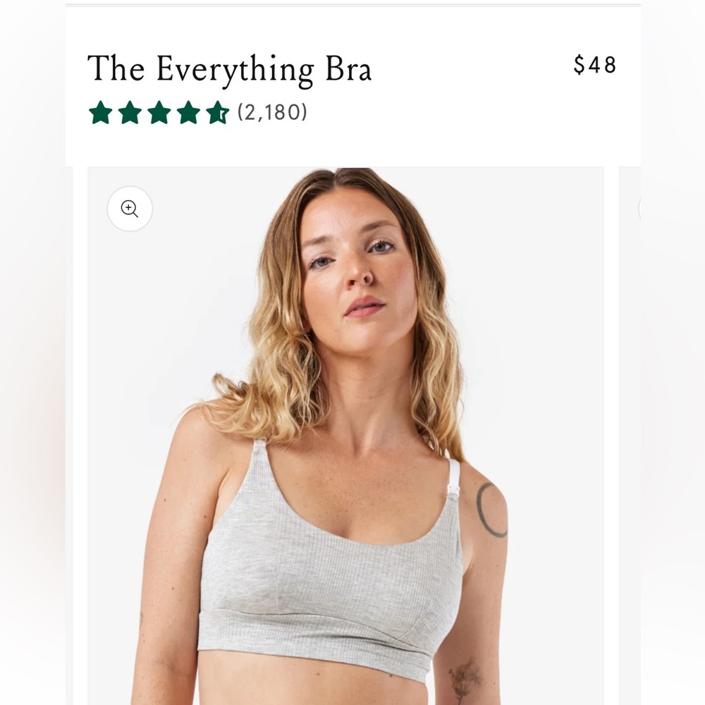 Bodily “Everything” Bra Grey Marl